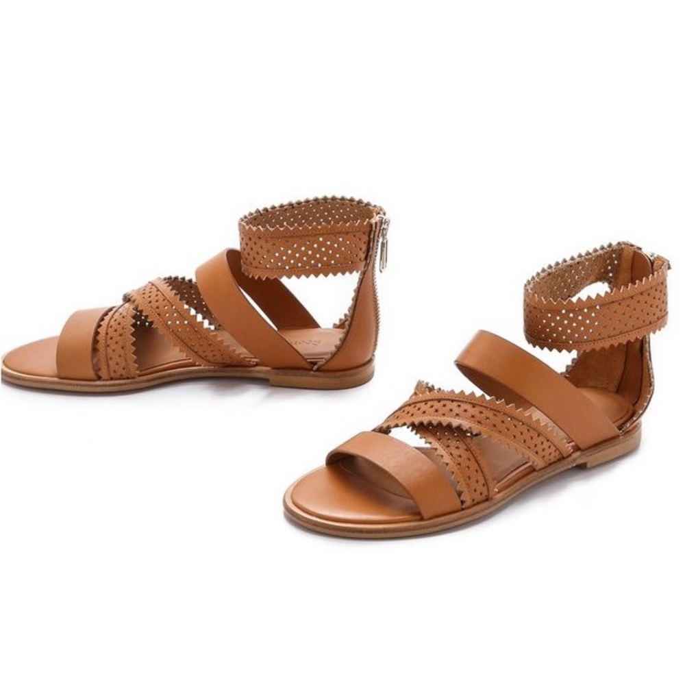 See By Chloe Star Perforated Gladiator Sandal - Natural Brown